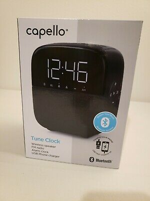 CR60 Tune Clock Radio with Bluetooth Speaker - Black -Condition New image 0