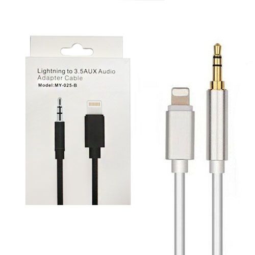 3.3ft Lightning to AUX Cable (WHITE) image 0
