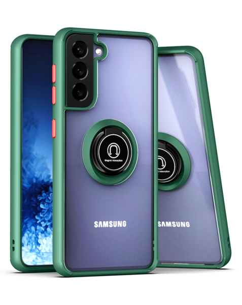 Galaxy S22 Plus Acrylic Dual Layer Transparent Case - GREEN image 0